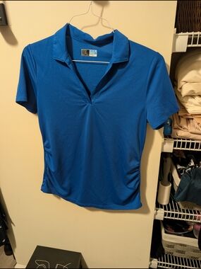 PGA Tour Royal Blue Short-Sleeve Polo Top